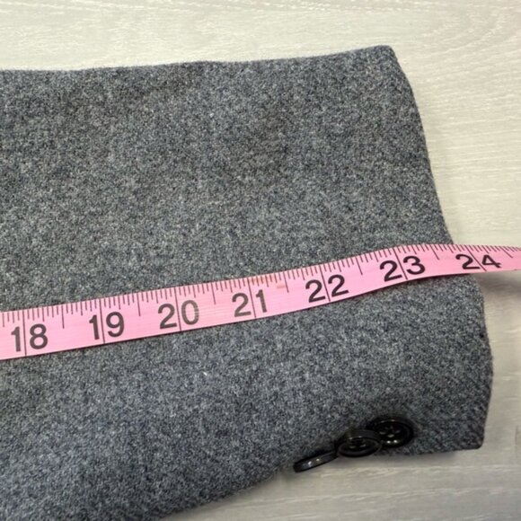 J. Crew Men Size 44R Tweed Ludlow Wool Gray‎ 2 Button Sport Coat Blazer - Picture 9 of 9